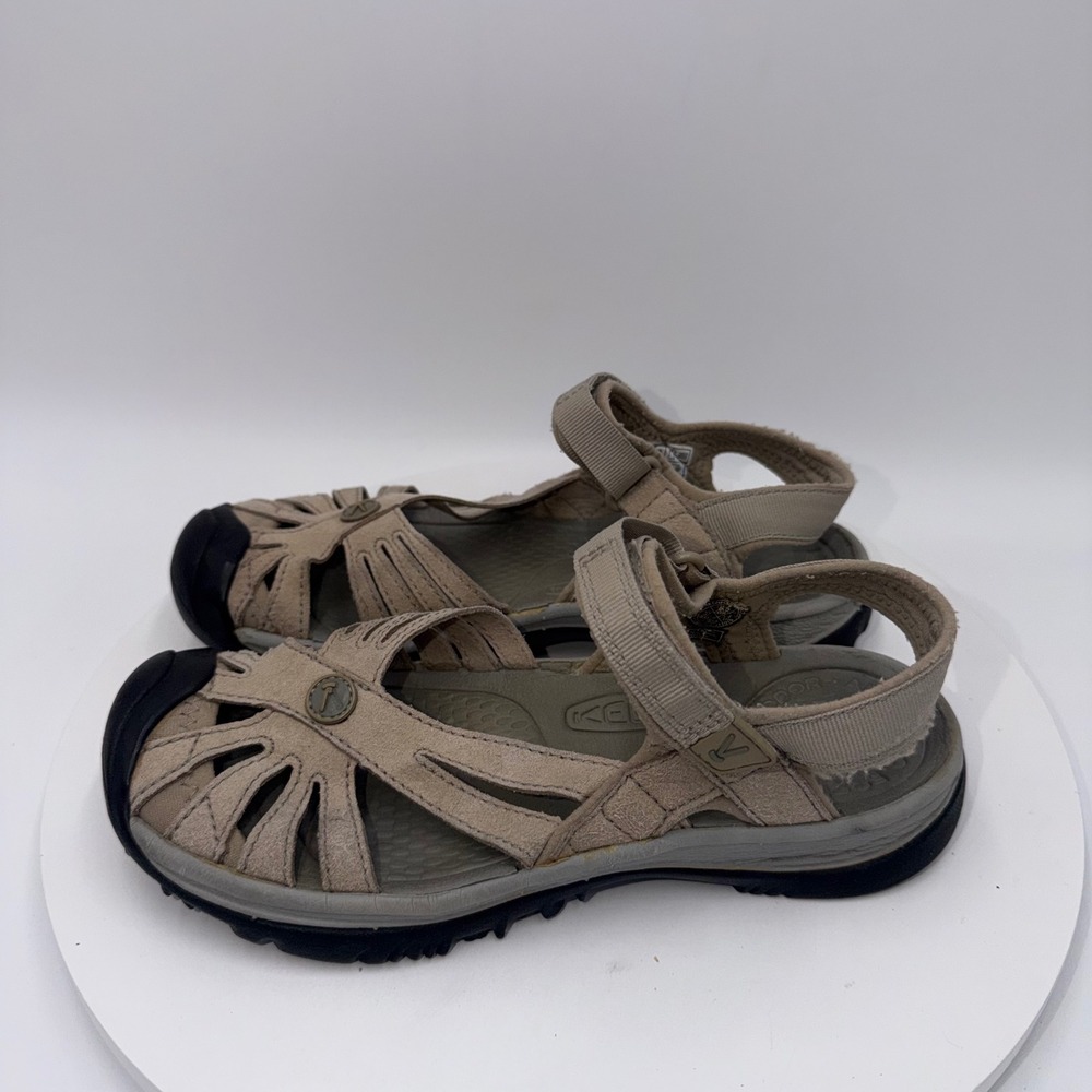 Keen Rose Sandals Womens 6.5 Taupe Tan Hiking Water Shoes Strappy